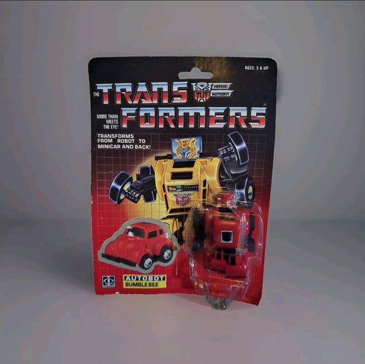 RARE SEALED Transformers 1984 G1 Red Bumblebee Standing