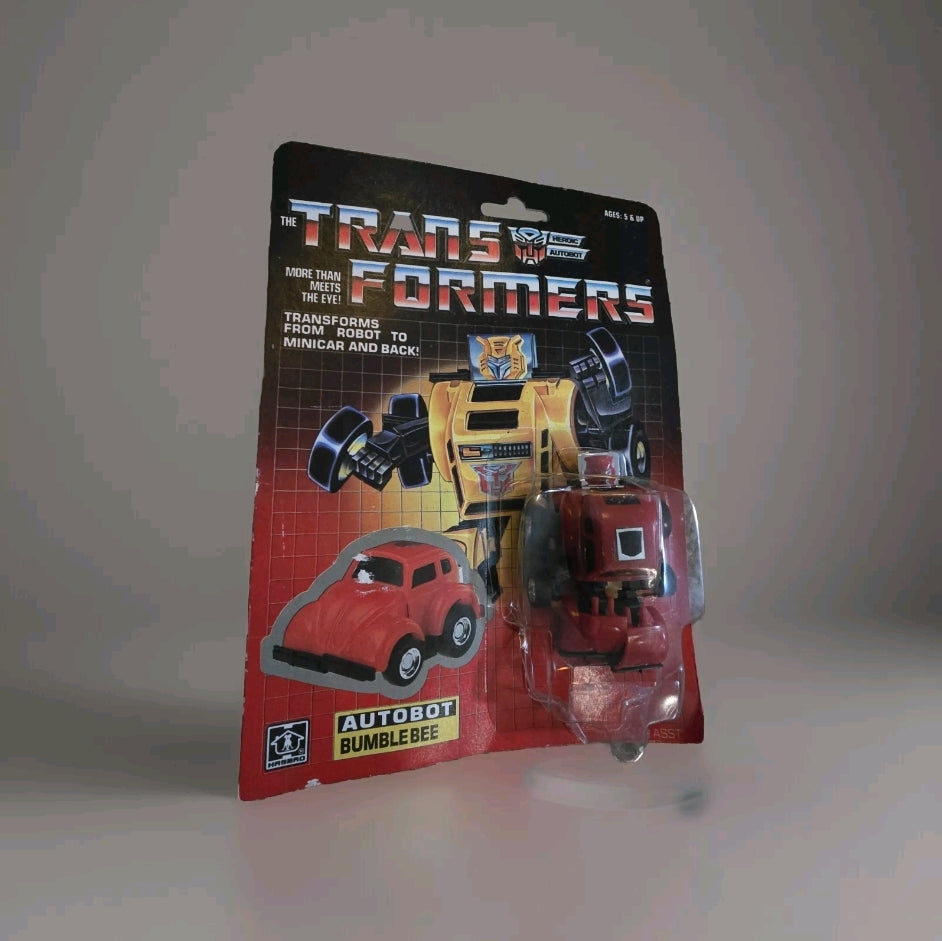 RARE SEALED Transformers 1984 G1 Red Bumblebee Standing