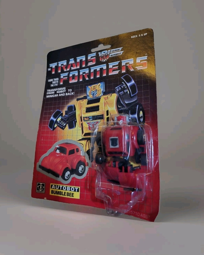 RARE SEALED Transformers 1984 G1 Red Bumblebee Standing