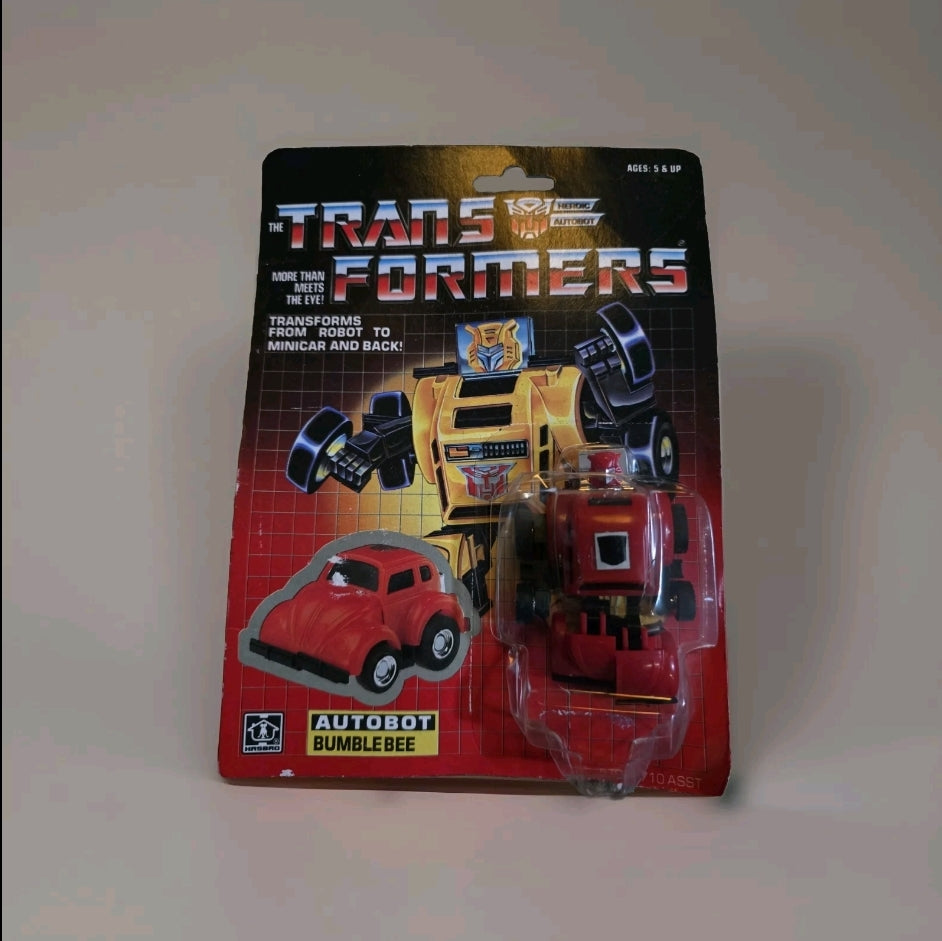 RARE SEALED Transformers 1984 G1 Red Bumblebee Standing