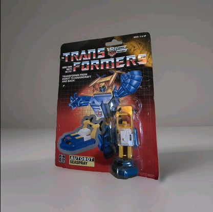 SEALED RARE Transformers Original G1 1985 Minibot Seaspray