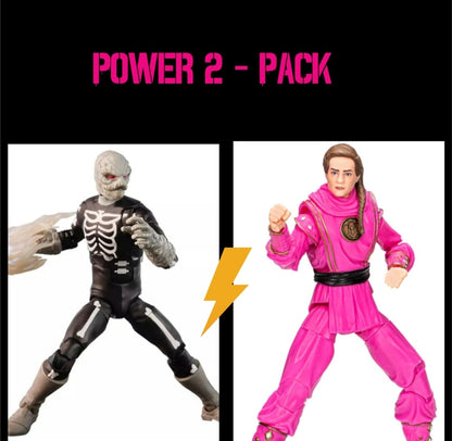 [2 PACK] Power Ranger Pink vs. Skull Putty Cobra Kai Lightning Collection