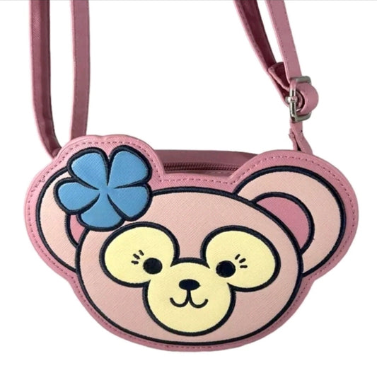 Aulani Loungefly Shellie May Pink Bear Crossbody by Disney