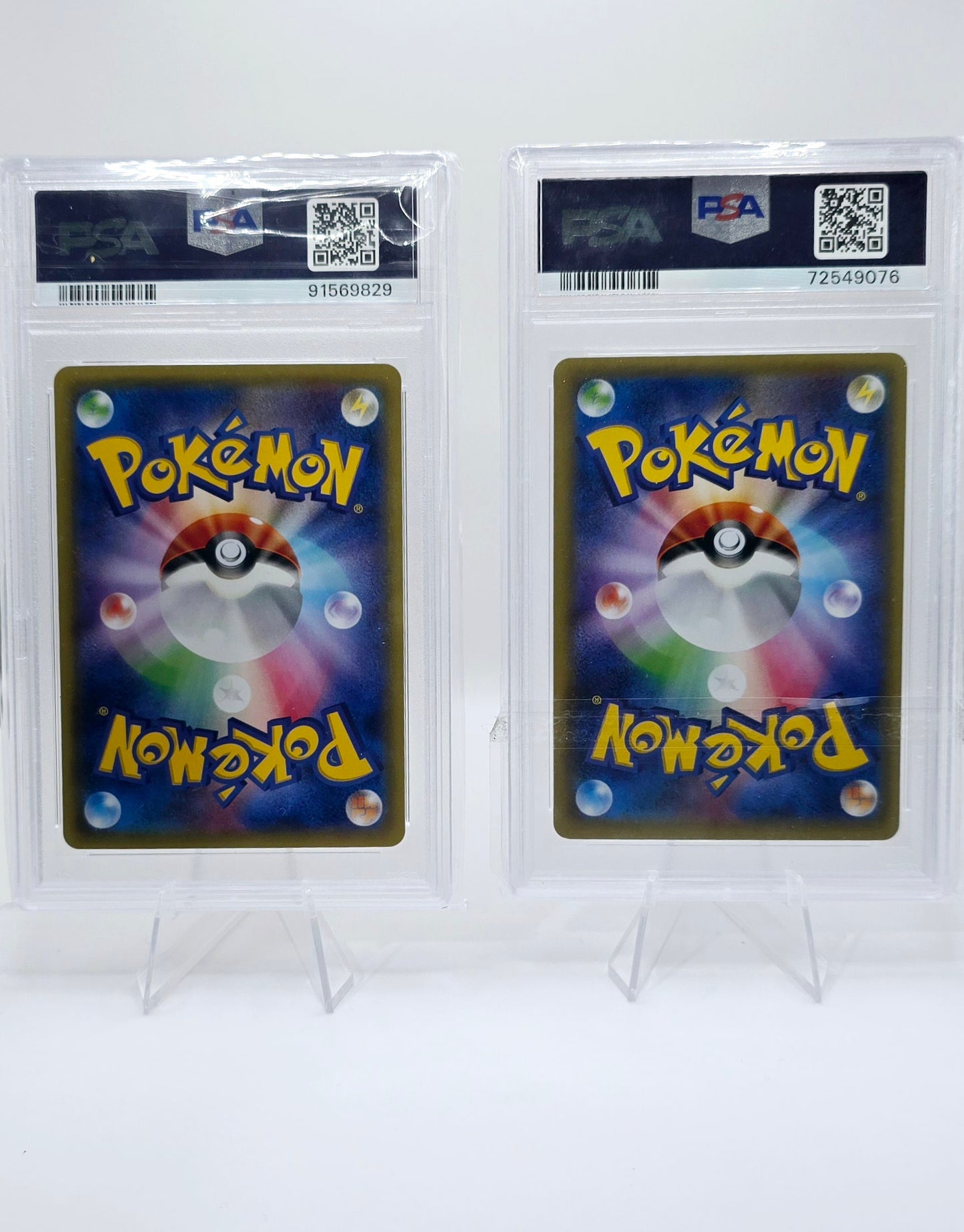 TWO (2) PSA 10 Ponch Pikachu [ Mega Charizard & Shiny Rayquaza]