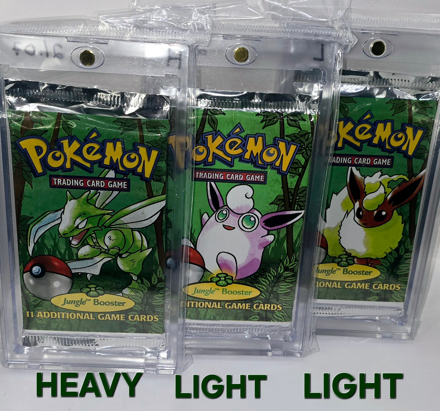 Original Jungle Edition Booster Packs SEALED Full Art Set w/ Heavy